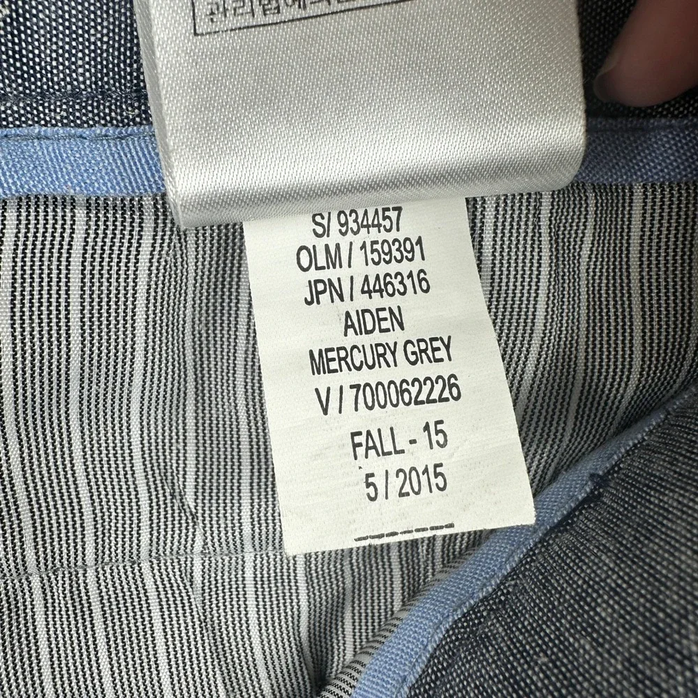 Banana Republic Aiden Chino Pants Mens 38x30 Mercury Grey Preppy Business‎
